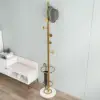 Picture of 1700mm Hallway Metal Round Hooks Coat Stand with Umbrella Stand Base-Gold