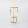 Picture of 1700mm Hallway Metal Round Hooks Coat Stand with Umbrella Stand Base-Gold