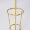 Picture of 1700mm Hallway Metal Round Hooks Coat Stand with Umbrella Stand Base-Gold