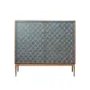 Modern 99 cm Wood Sideboard with 2 Doors & Adjustable Shelves
