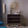 Modern 99 cm Wood Sideboard with 2 Doors & Adjustable Shelves