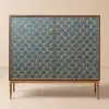 Modern 99 cm Wood Sideboard with 2 Doors & Adjustable Shelves