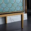 Modern 119 cm Wood Sideboard with 3 Doors & Adjustable Shelves