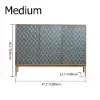 Modern 119 cm Wood Sideboard with 3 Doors & Adjustable Shelves