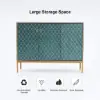 Modern 119 cm Wood Sideboard with 3 Doors & Adjustable Shelves