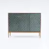 Modern 119 cm Wood Sideboard with 3 Doors & Adjustable Shelves