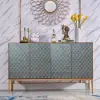 Modern 150 cm Wood Sideboard with 4 Doors & Adjustable Shelves