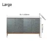 Modern 150 cm Wood Sideboard with 4 Doors & Adjustable Shelves