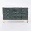 Modern 150 cm Wood Sideboard with 4 Doors & Adjustable Shelves