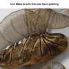 Picture of 910mm 2 Pieces Metal Lotus Leaves Wall Decor Set for Living Room with Black Frame