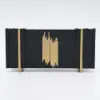 Aurea 160 cm Black Wood Sideboard Buffet Cabinet with 2 Doors 2 Shelves