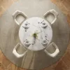 Modern 135 cm Round Sintered Stone Dining Table, Seats 4