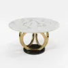 Modern 135 cm Round Sintered Stone Dining Table, Seats 4