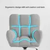 Modern Office Chair Upholstered Cotton&Linen Swivel Task Chair Height Adjustable