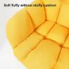 Modern Office Chair Upholstered Cotton & Linen Swivel Task Chair Height Adjustable
