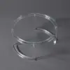 800mm Modern Round Acrylic Coffee Table for Living Room with Tempered Glass Top
