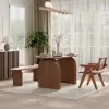 Tintica 150 cm Oval Walnut Wood Dining Table, Seats 4
