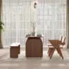 Tintica 150 cm Oval Walnut Wood Dining Table, Seats 4