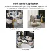 Modern Accent Chair Tufted Upholstered PU Leather Accent Chair in Gold – AUD-H0209