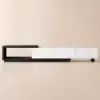 Quoint 180 - 255 cm Extendable TV Unit with 3 Drawers – 40cm – Stand Retracted Media – AUD-H0211