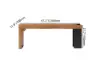 Natural Wood Entryway Bench Modern Bench with Steady Metal Legs (1200mm)
