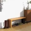 Natural Wood Entryway Bench Modern Bench with Steady Metal Legs (1200mm)