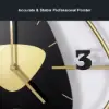 640mm Black Creative Scandinavian Wall Clock Metal Pendulum Home Clock for Living Room