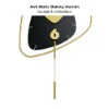 640mm Black Creative Scandinavian Wall Clock Metal Pendulum Home Clock for Living Room