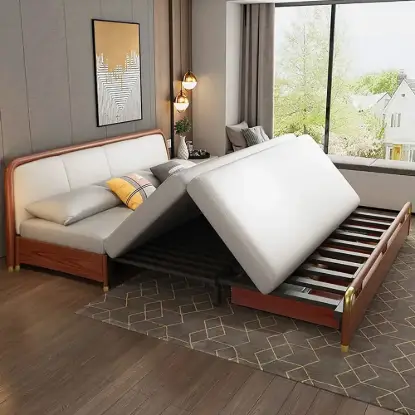 Picture of Sofa Bed with Solid Wood frame