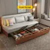 Sofa Bed with Solid Wood frame