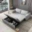 Picture of 82" Linen Convertible Sleeper Sofa 3-Seater