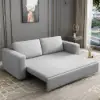 Picture of 82" Linen Convertible Sleeper Sofa 3-Seater