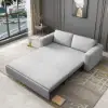 Picture of 82" Linen Convertible Sleeper Sofa 3-Seater