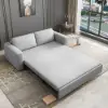 Picture of 82" Linen Convertible Sleeper Sofa 3-Seater