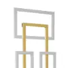 Picture of 2 Pieces Big Metal Wall Decor Set Modern Gold & Silver Rectangle Art Living Room Bedroom
