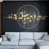 Picture of 3D Modern Big Gold Wall Decor For Living Room Unique Decorative Metal Home Hanging Art – 1350mm