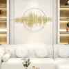 Picture of 3D Modern Big Gold Wall Decor For Living Room Unique Decorative Metal Home Hanging Art – 1350mm