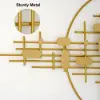 Picture of 3D Modern Big Gold Wall Decor For Living Room Unique Decorative Metal Home Hanging Art – 1350mm