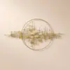 Picture of 3D Modern Big Gold Wall Decor For Living Room Unique Decorative Metal Home Hanging Art – 1350mm