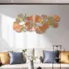 Picture of 53.9" Farmhouse Gold Ginkgo Leaves Wall Decor For Living Room Bedroom Metal Wall Art