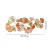 Picture of 53.9" Farmhouse Gold Ginkgo Leaves Wall Decor For Living Room Bedroom Metal Wall Art