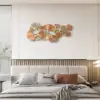 Picture of 53.9" Farmhouse Gold Ginkgo Leaves Wall Decor For Living Room Bedroom Metal Wall Art