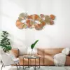Picture of 53.9" Farmhouse Gold Ginkgo Leaves Wall Decor For Living Room Bedroom Metal Wall Art