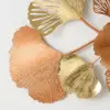 Picture of 53.9" Farmhouse Gold Ginkgo Leaves Wall Decor For Living Room Bedroom Metal Wall Art