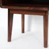 Mid-Century Modern Walnut Pine Wood Nightstand
