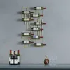 10-Bottle Modern Geometric Wall Mounted Wine Rack – AUD-H0234