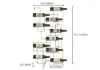10-Bottle Modern Geometric Wall Mounted Wine Rack – AUD-H0234
