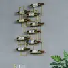 10-Bottle Modern Geometric Wall Mounted Wine Rack – AUD-H0234