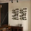 10-Bottle Modern Geometric Wall Mounted Wine Rack – AUD-H0235