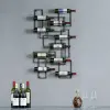 10-Bottle Modern Geometric Wall Mounted Wine Rack – AUD-H0235